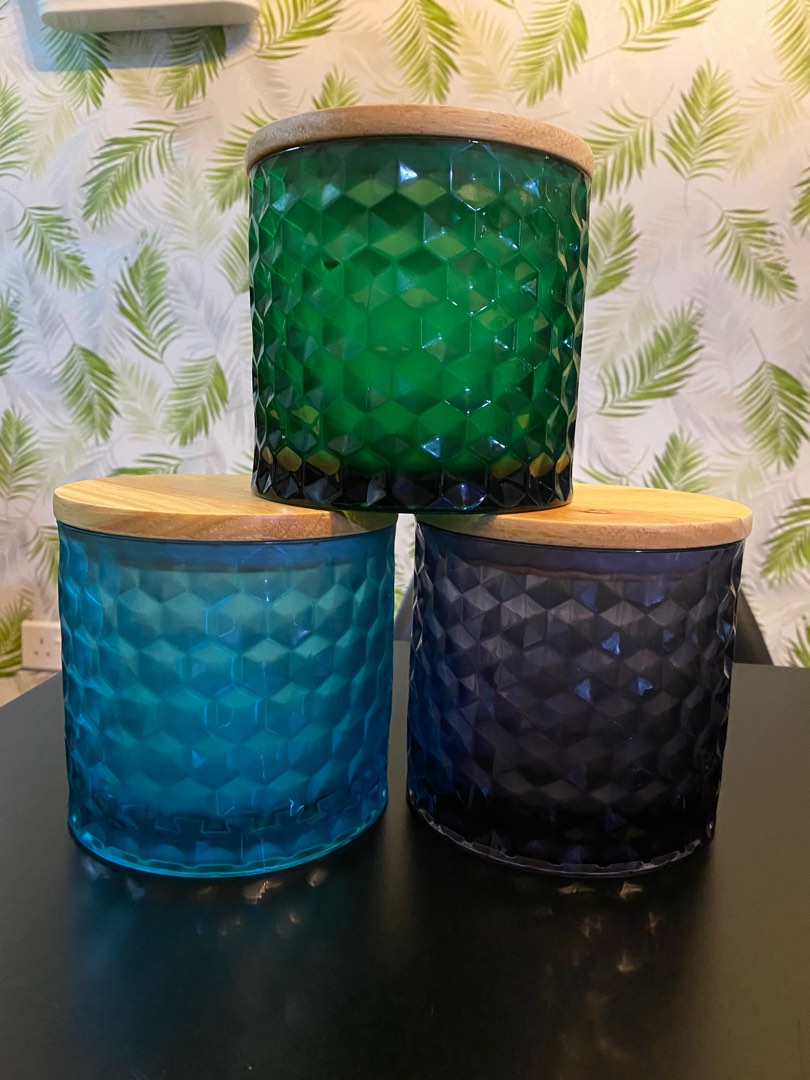 Glass Jar Canister / Balang Kuih Raya, Furniture & Home Living