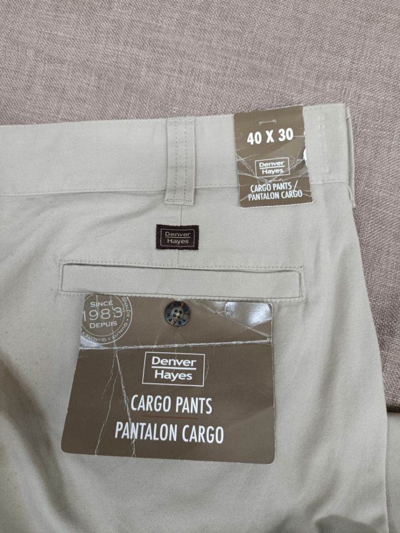 Mens Denver Hayes khakis 38x30 dress pants slim fit stain rejector 360  flextech  eBay