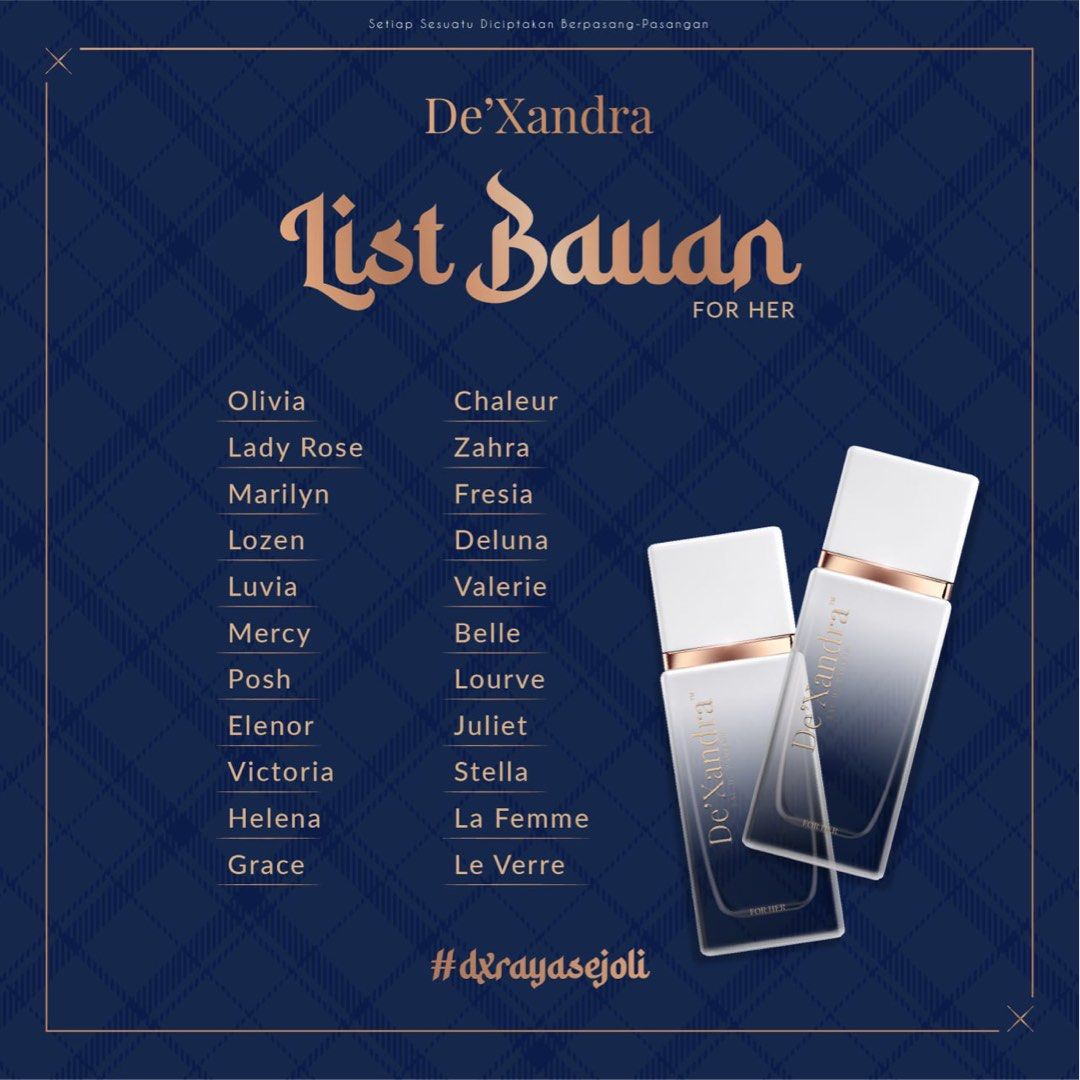 Dexandra perfume list 2019 new arrivals