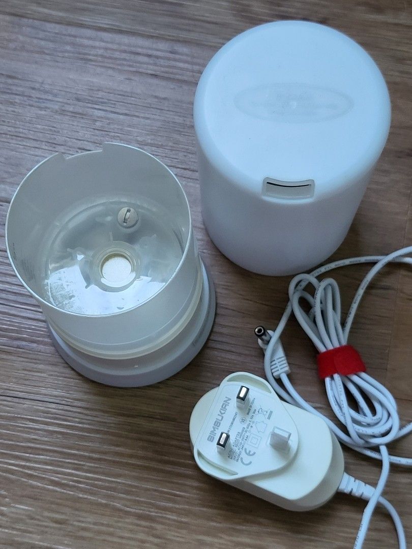 Diffuser with lights (Category: Home Fragrance) located in Singapore. Submitted by bunnieseatcarrots (Listing ID 1222734091, Image 3). Description: This is an extra that was used only a handful of times. Price is firm. Pick up from Laguna Park. Please reconfirm the pick-up date and time before coming..