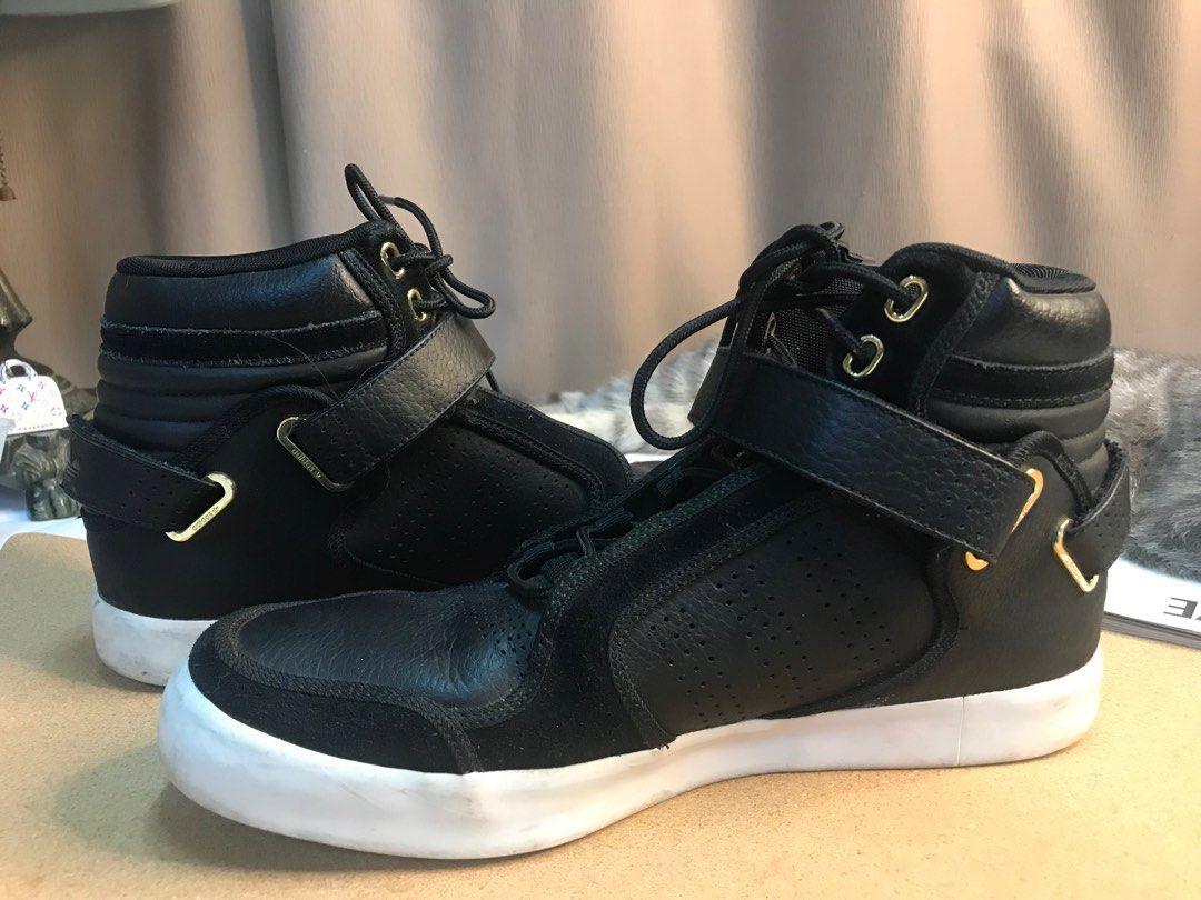 Eu 42.5 Adidas Adi Rise Mid Trainer black white shoes Men s Fashion Footwear Sneakers on Carousell