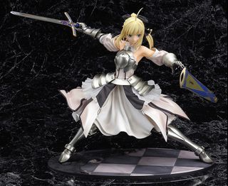 『Fate/Grand Order』日版  白色 Saber Lily  騎士王阿爾托莉亞・潘德拉岡[Lily]  1/7 全身像模型