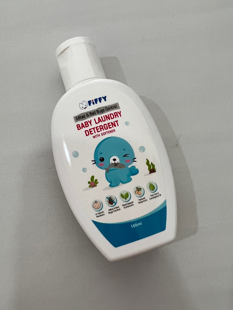 FIFFY Antibacterial Baby Laundry Detergent 100ml Eliminate Mites & Bed