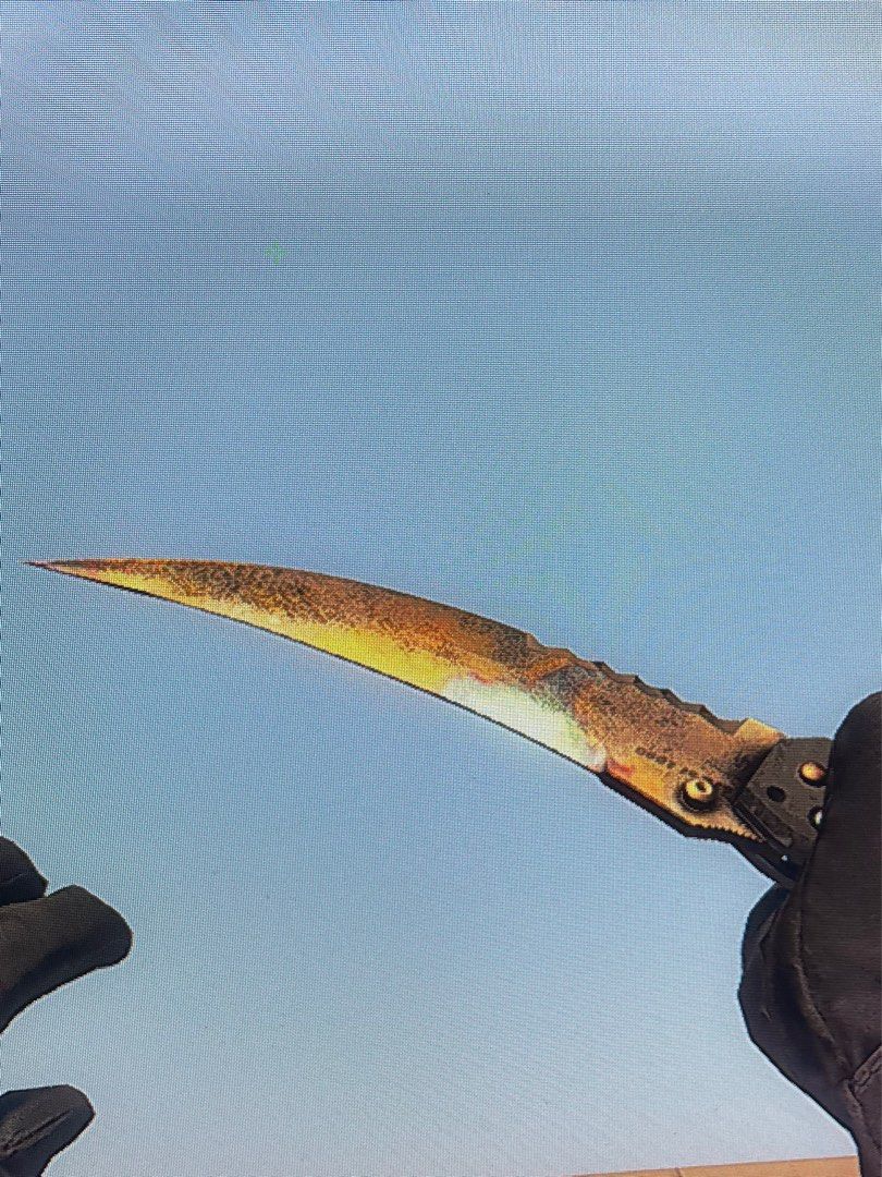 Flip knife case hardened (MW) 50 Blue, Video Gaming, Gaming