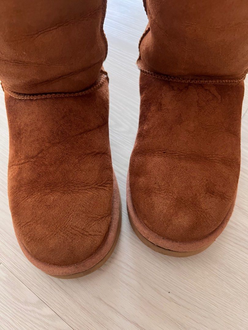 Fur lined new arrivals leather ugg boots
