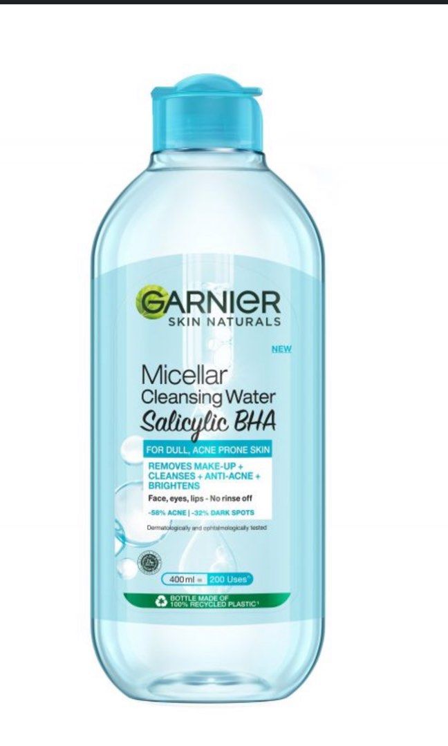 garnier salicylic acid micelle water 400ml, Beauty & Personal Care