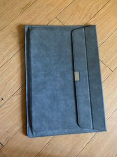 Gray Leather macbook case
