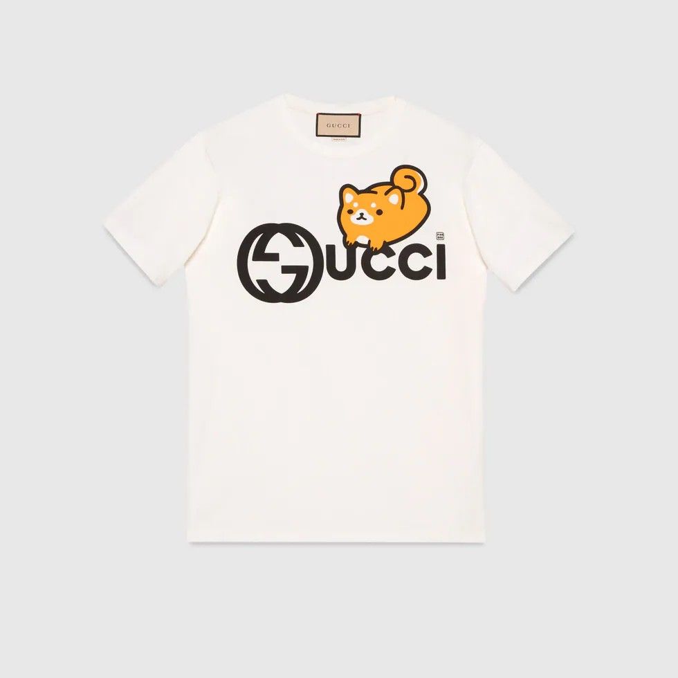 Gucci animal cheap print shirt