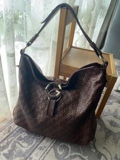 Jane Says Boho Bag (Black with Gucci Strap)