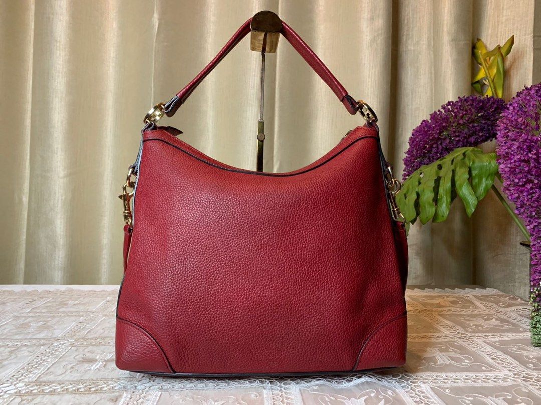 Gucci red 2024 hobo bag