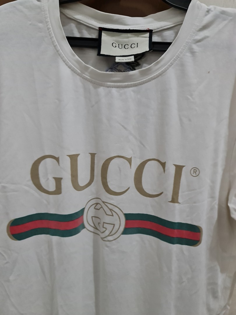 Gucci logo shirt, Men's Fashion, Tops & Sets, Tshirts & Polo Shirts on  Carousell