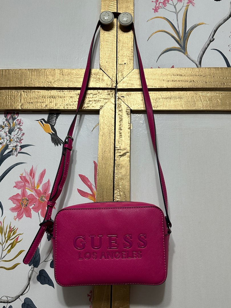 Guess hot pink bag on Carousell