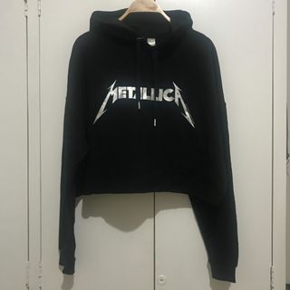 H&M Divided Black Metallica World Magnetic Tour Hoodie Size US L, Fits S-L
