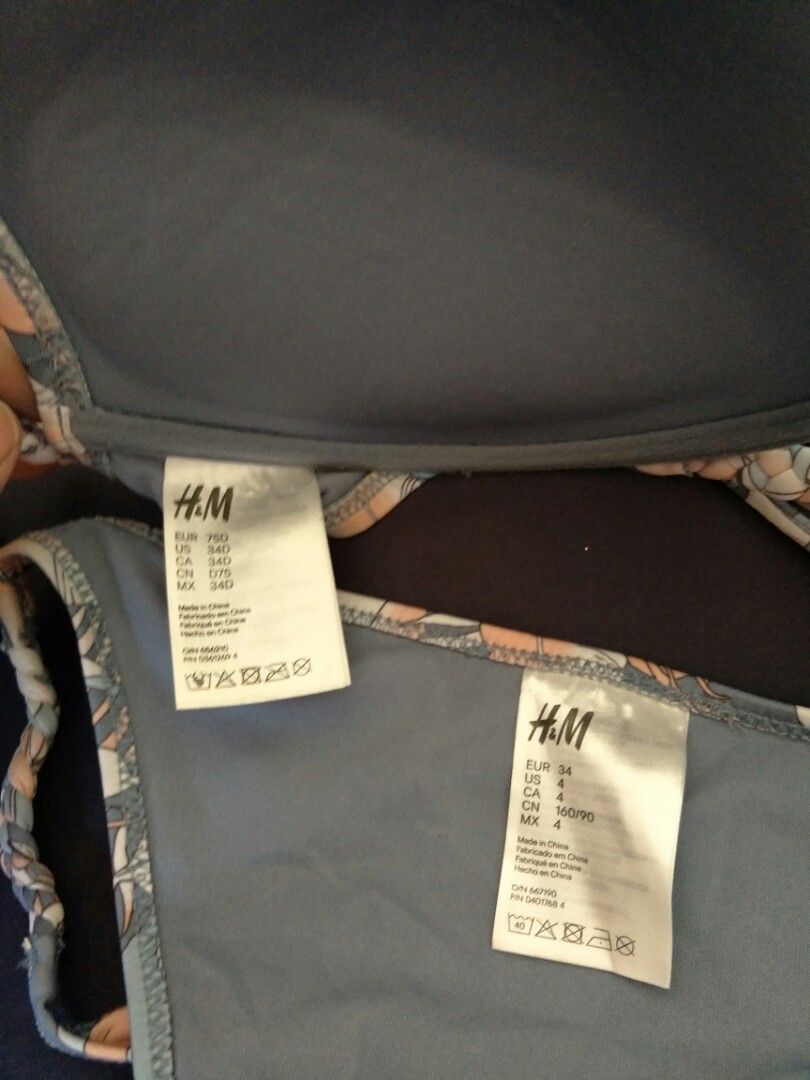 H&M Floral Bikini Swimsuit Set (Category: Bikinis & Swimsuits) located in Tarlac. Submitted by ichiban03 (Listing ID 1222754860, Image 3). Description: H&M Floral Two Piece Set Only 1 time use Sold as set only P320 + Sf Payment first by gcash or transfer to BDO.