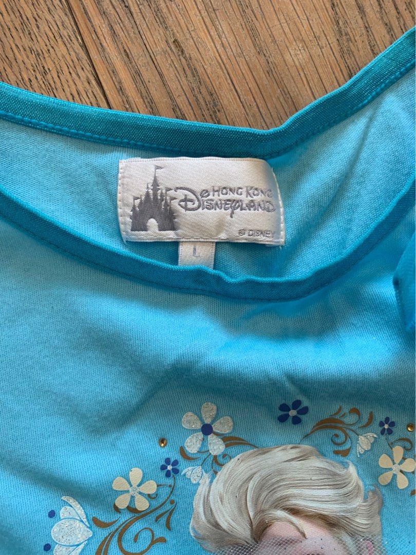 Hong Kong Disneyland Elsa dress L, 兒童＆孕婦用品, 嬰兒及小童流行時尚 Carousell
