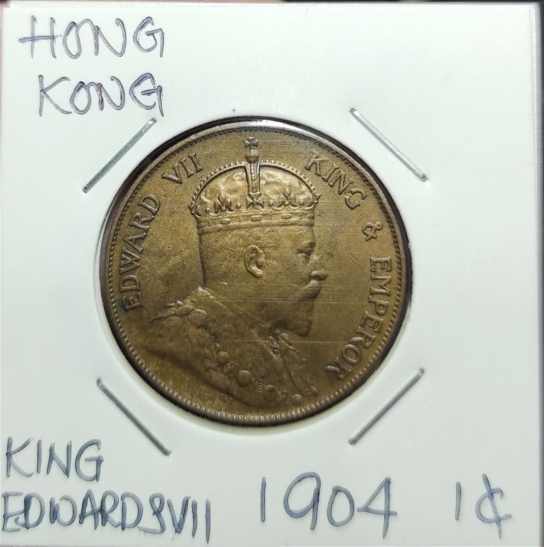 Hong Kong Old Coin King Edward VI 1 Cent Year 1904 ( Uncirculated