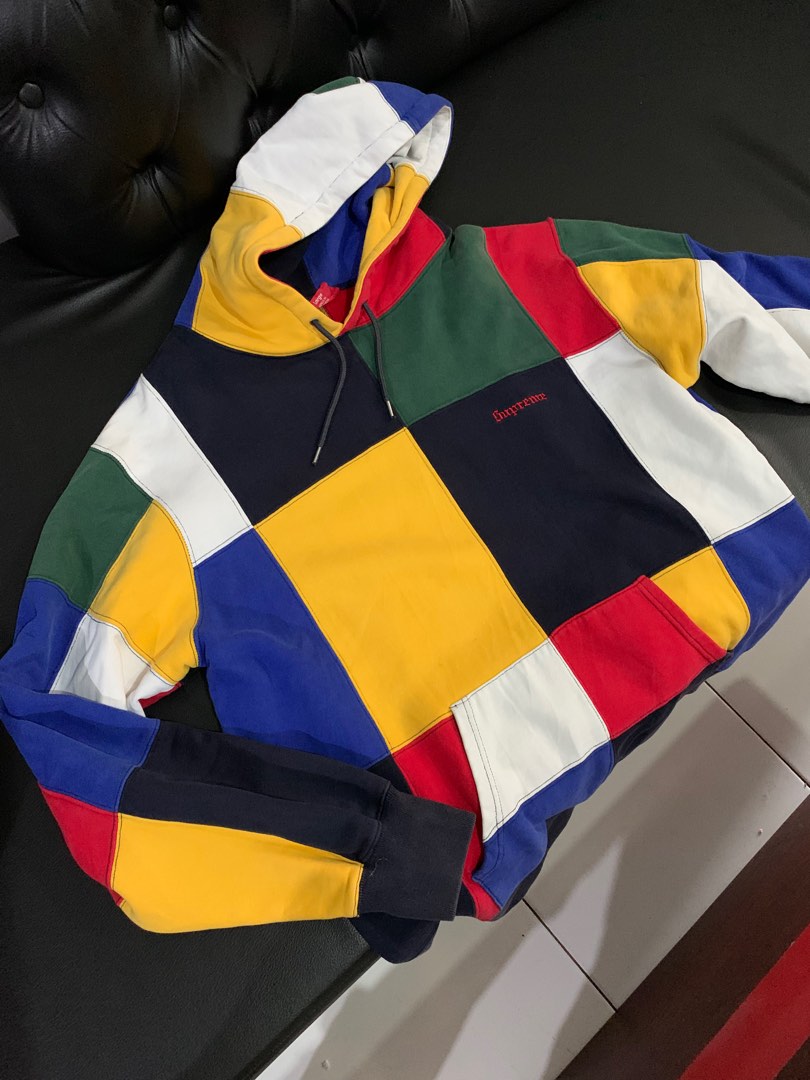 Supreme sale hoodie patchwork