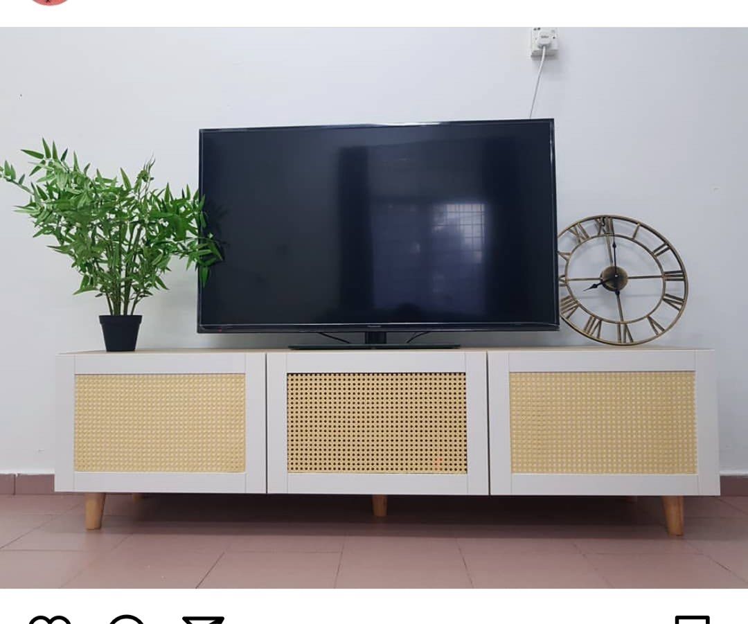 Rattan tv sales unit ikea