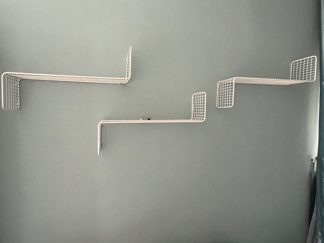 IKEA hanging bookshelves, Furniture & Home Living, Furniture, Shelves