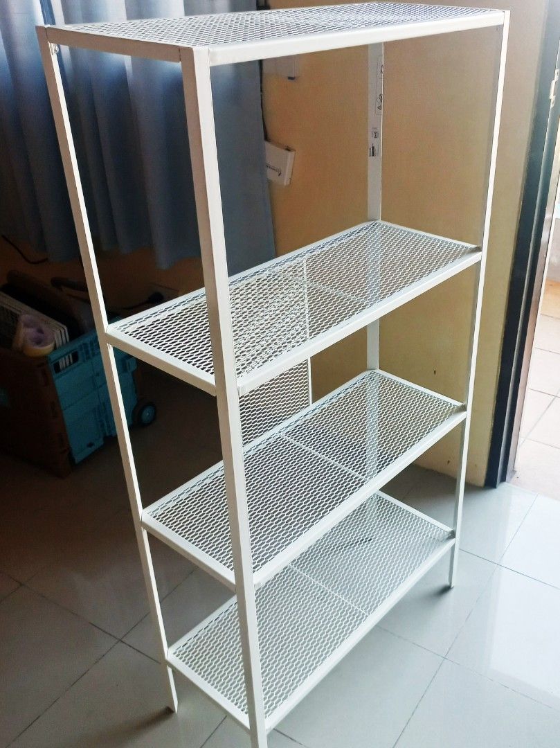IKEA metal shelf / rack (Bagebbo) on Carousell