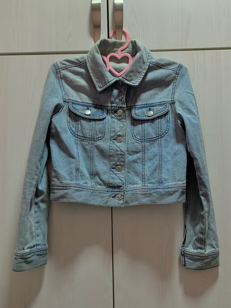 Puff sleeve denim jacket rue best sale 21