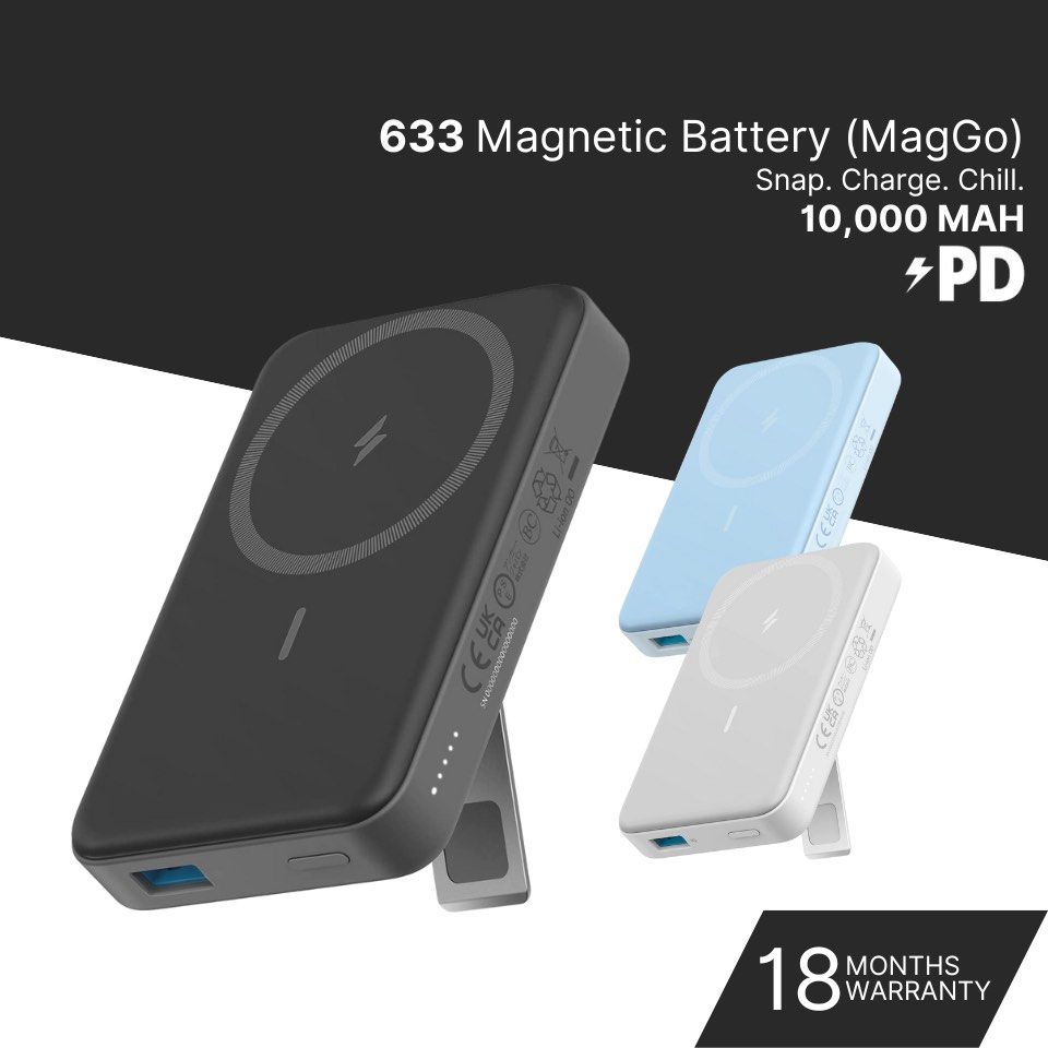 INSTOCK FREE DELIVERY Anker Powerbank (MagGo) 633 Magsafe Powerbank  10000mah Magsafe Charger Wireless Charger Power Bank Portable Charger