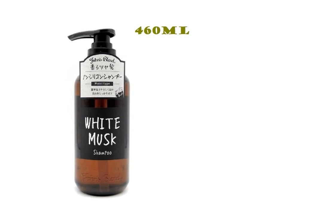 John's Blend Shampoo 460 Ml – White Musk Duft, Mit Botanischen Feuchthaltemitteln Und Aminosäuren