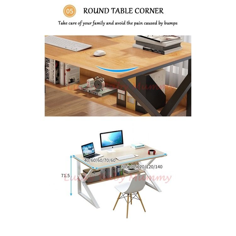 K Frame Computer Study Table local Stock, Furniture & Home Living ...