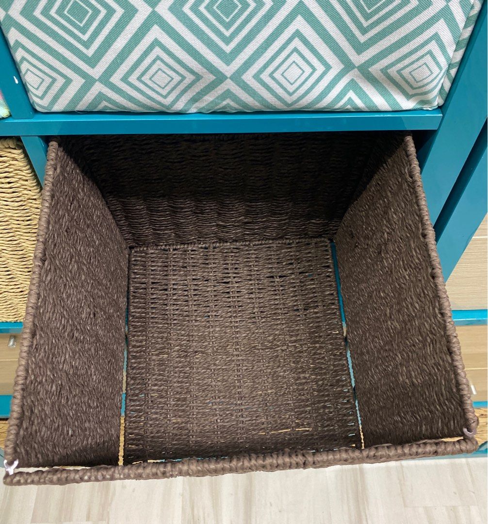 Kallax Ikea shelf insert storage basket, Furniture & Home Living, Home