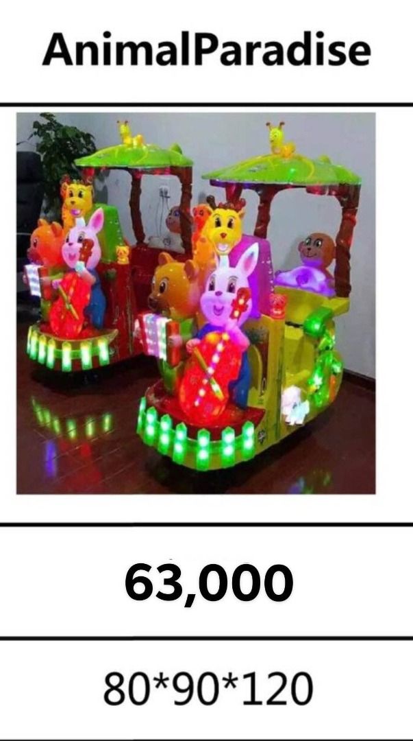 KID'S ARCADE MACHINE RIDE (Category: Kids Toys) located in San Pablo. Submitted by wrbreyestrading (Listing ID 1222622444, Image 3). Description: FOR SALE FOR SALE!!! KID'S ARCADE MACHINE RIDE PRICE STARTS AT PHP 45,000 NOTE: ⦁ AVAILABLE ON PRE-ORDER BASIS ⦁ MINIMUM OF PHP 5,000 DOWN PAYMENT/RESERVATION ⦁ ETA: 45-60 DAYS UPON RESERVATIONS Body case: Thick Metal Cabinet Price and dimensions are included in each photos. For inquiries, message me di