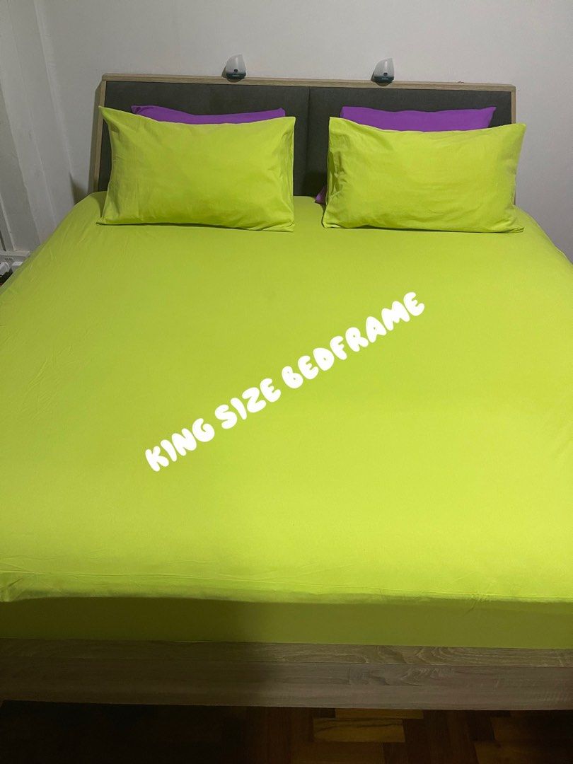 King size bed frame, Furniture & Home Living, Furniture, Bed Frames