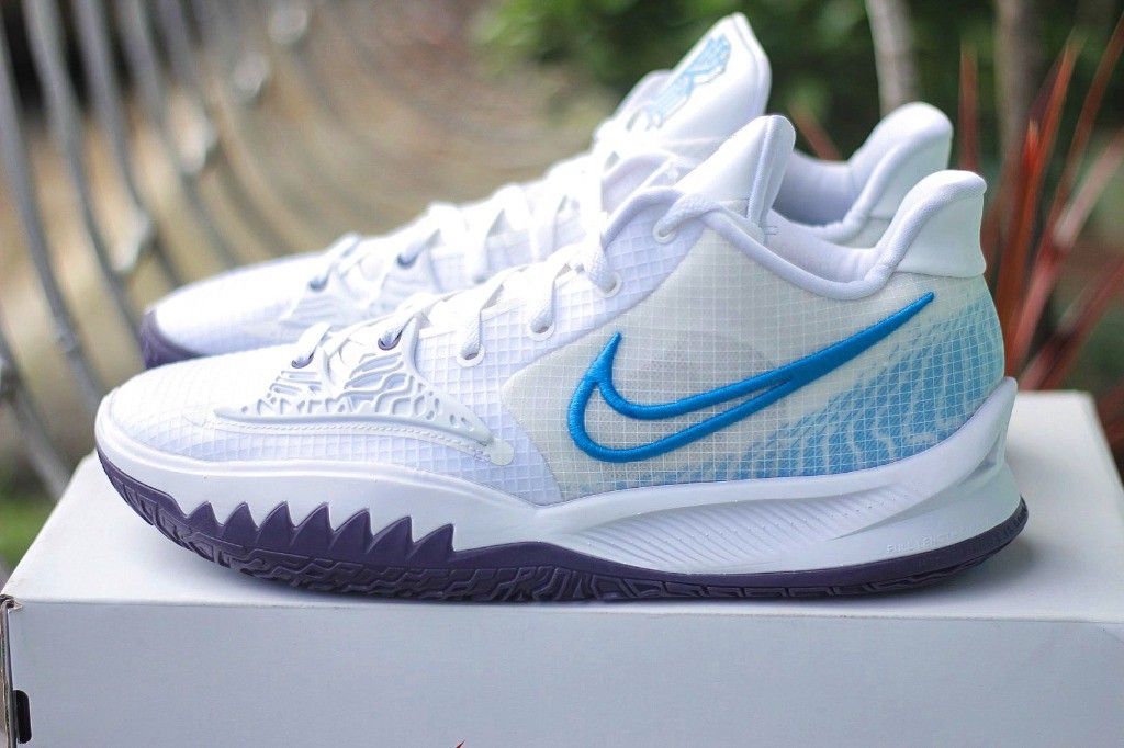 Kyrie 4 white and blue clearance