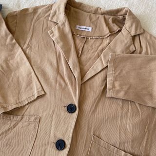 Ladywore棉麻西裝外套