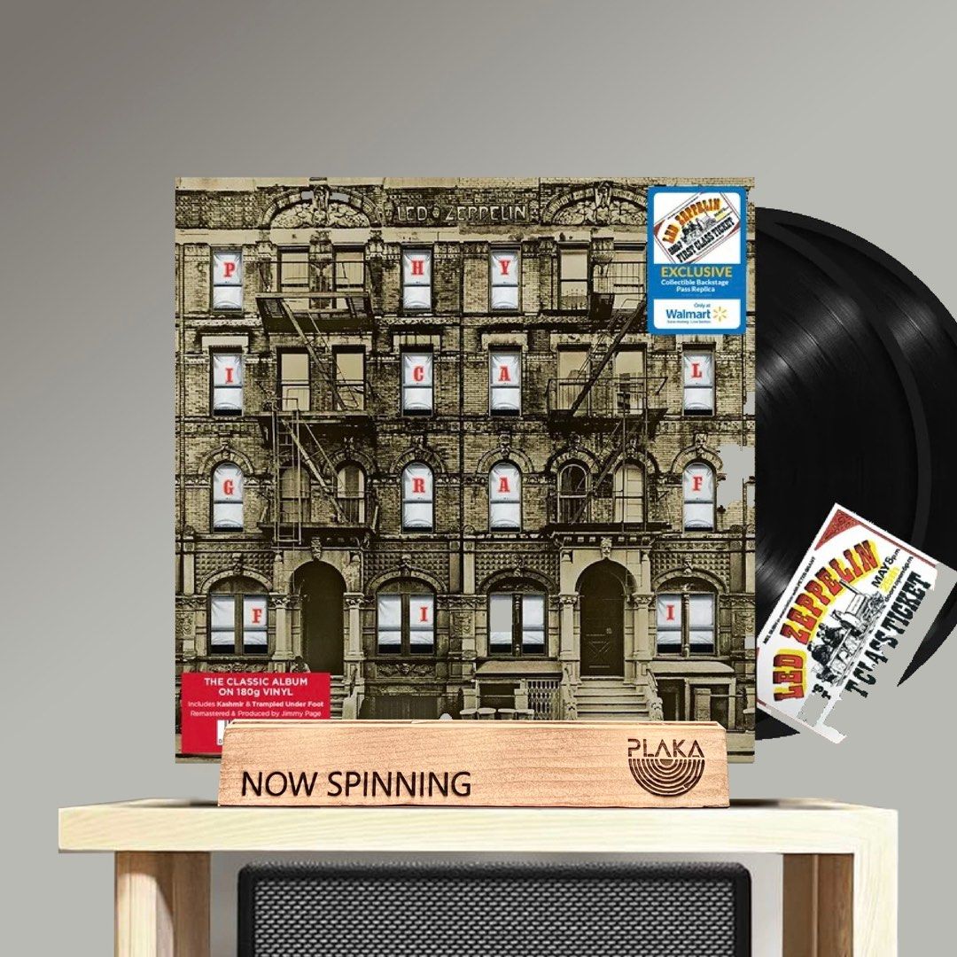 Led Zeppelin - Physical Graffiti Vinyl LP Plaka (Category: Vinyls) located in Manila. Submitted by plaka.mnl (Listing ID 1222646810, Image 1). Description: Led Zeppelin - Physical Graffiti Double Vinyl (2LP) Backstage Pass Replica (Walmart Exclusive) Php 1,999 Tracklist: A1 Custard Pie 4:15 A2 The Rover 5:39 A3 In My Time Of Dying 11:08 B1 Houses Of The Holy 4:04 B2 Trampled Under Foot 5:36 B3 Kashmir 8:37 C1 In The Light 8:47 C2 Bron-Yr-Aur 2:06