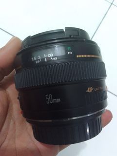 Lensa Canon fix 50mm  f1.4 USM
