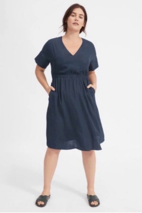 LN Everlane 0 GoWeave Light Navy Dress Women s Fashion Dresses Sets Dresses on Carousell