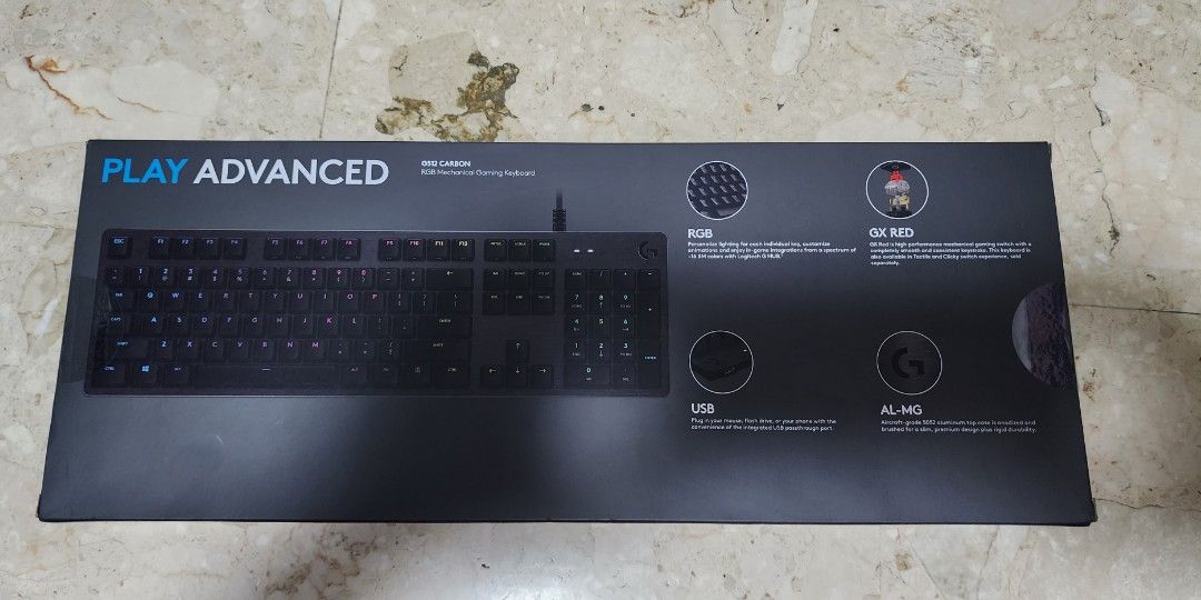 Logitech G512 Carbon (GX Red Linear), Computers & Tech, Parts ...