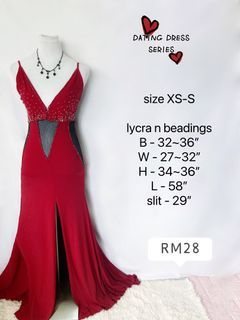 LONG DRESS black red sexy dinner dress with beadings