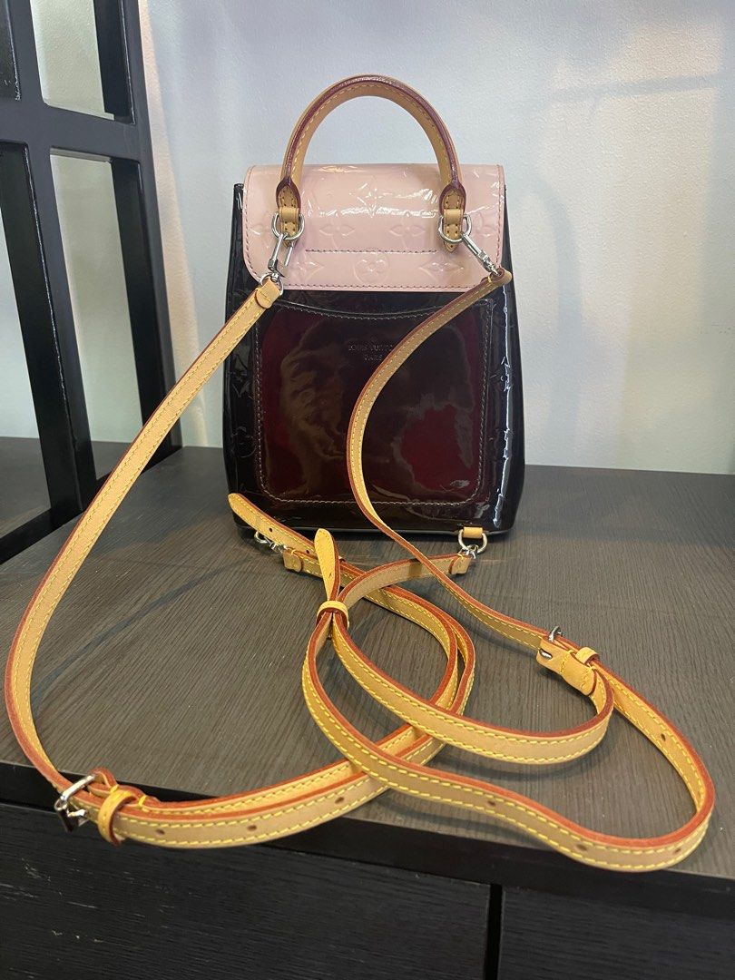 Authentic Louis Vuitton Vernis Hot Springs Backpack in Rose