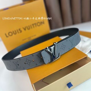 LOUIS VUITTON Reversible Black Multicolore LV Cut Belt - More Than You Can  Imagine