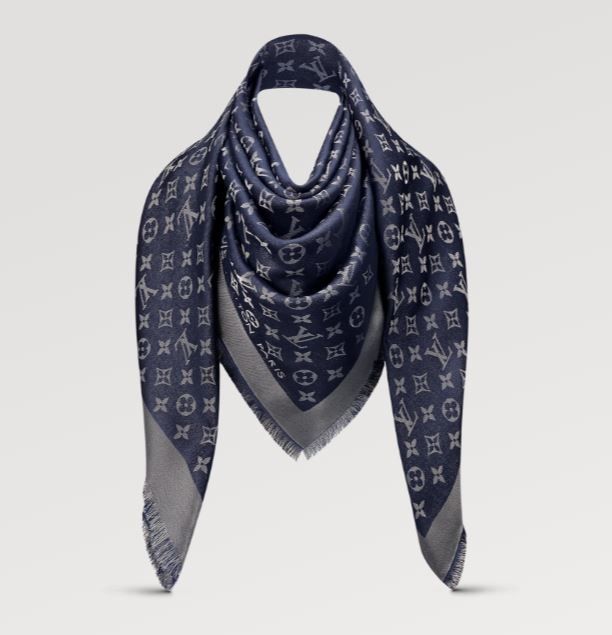 LV Louis Vuitton Petit Damier Scarf, Luxury, Accessories on Carousell