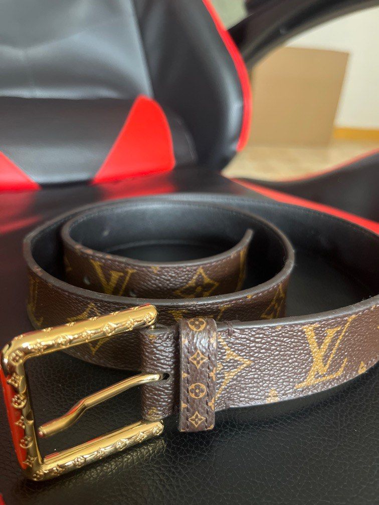 LV ladies belt authentic M0196 Men s Fashion Watches Accessories Belts on Carousell