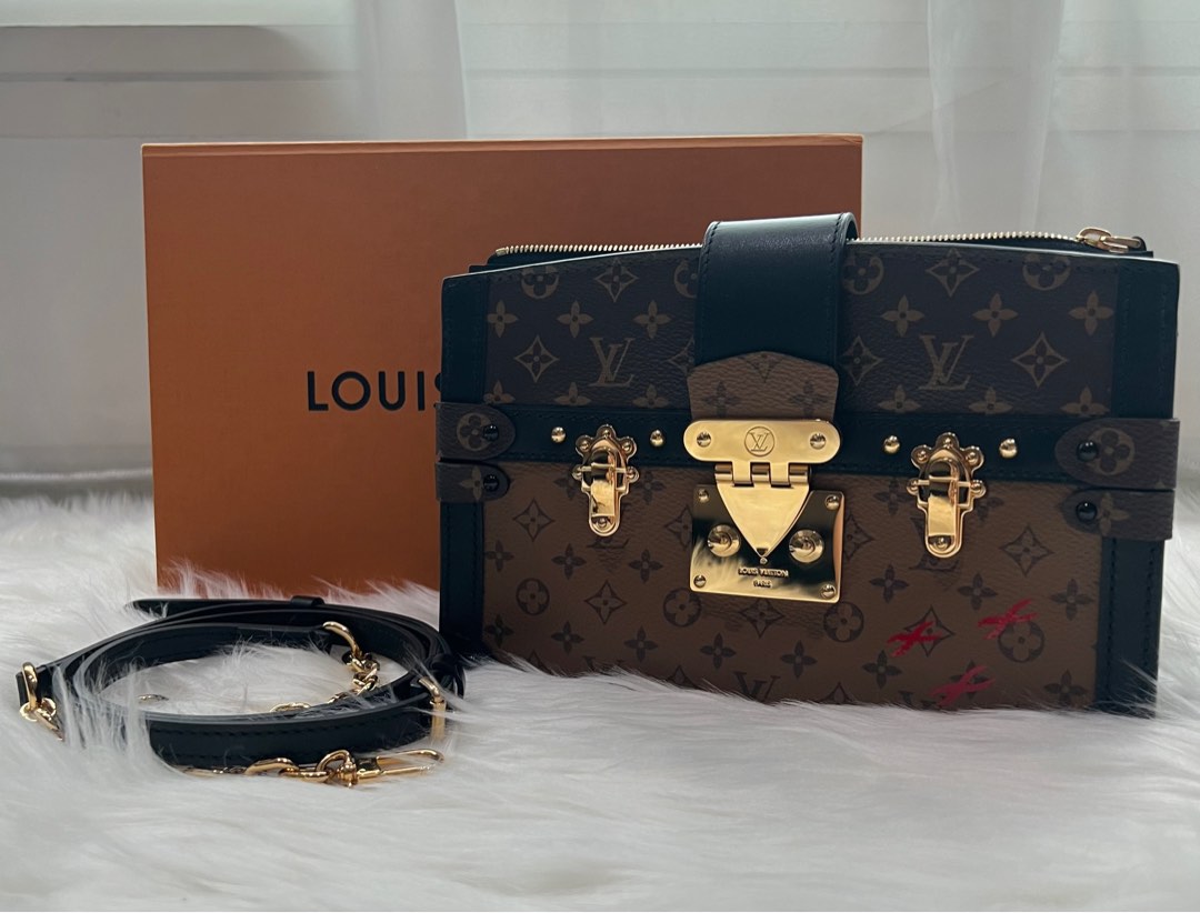 LV Trunk Clutch Reverse Monogram, Luxury, Bags & Wallets on Carousell