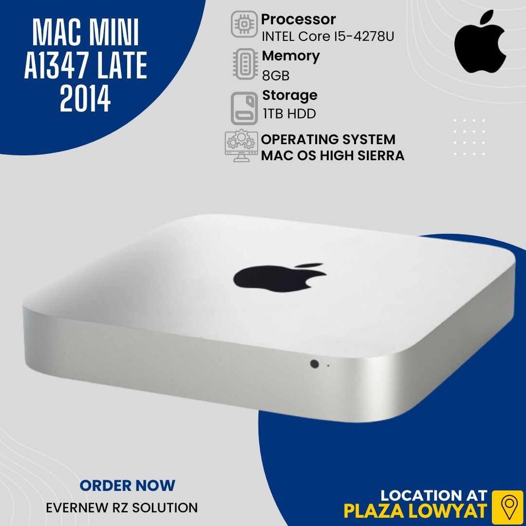 Mac Mini late 2012 A1347 Core-i7 HDD 1TB Mac mini (Late 2012) Core