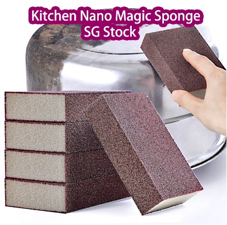 Magic Sponge Nano Eraser Rust Remover Brush Dish Pot Cleaning Brush  Descaling Alumina Emery Clean Rub Cooktop Pot Kitchen Tool