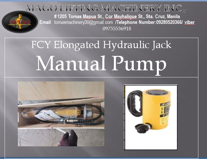 MANUAL PUMP /HYDRAULIC JACK, Commercial & Industrial, Construction