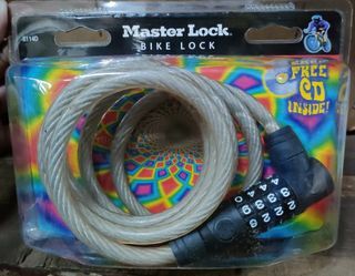 Master Lock Resettable Combination  Bike Lock with 5ft. Twisted Cable in Clear Vinyl Cover #8114-D