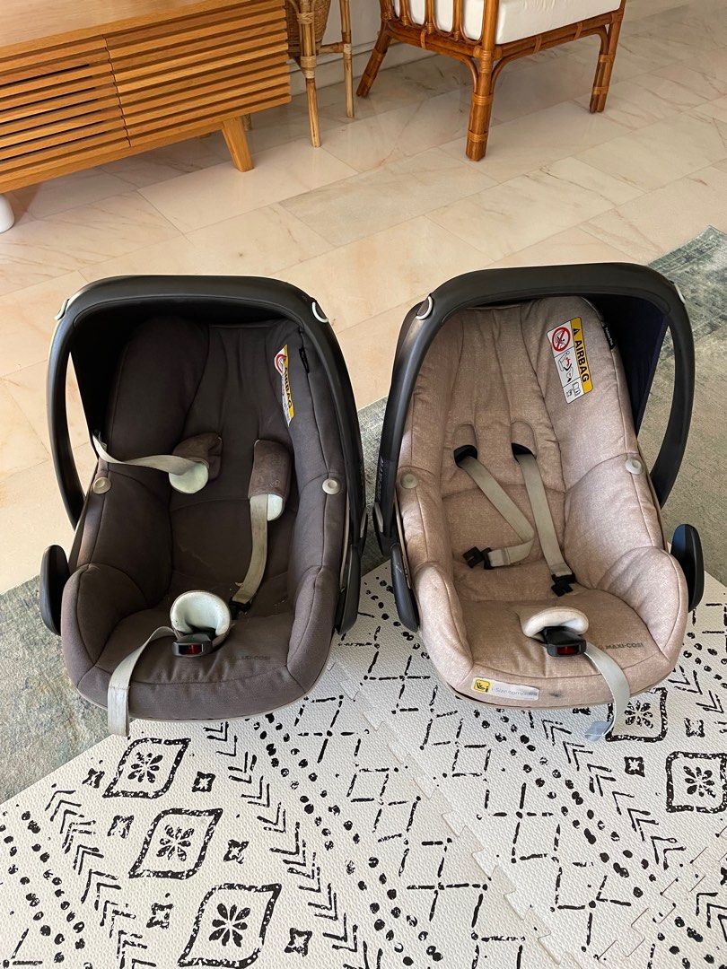 Maxi Cosi Pebbles x 2 (50 for both), Babies & Kids, Going Out, Car