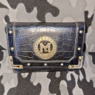 Metrocity Black Leather Tri-fold Wallet