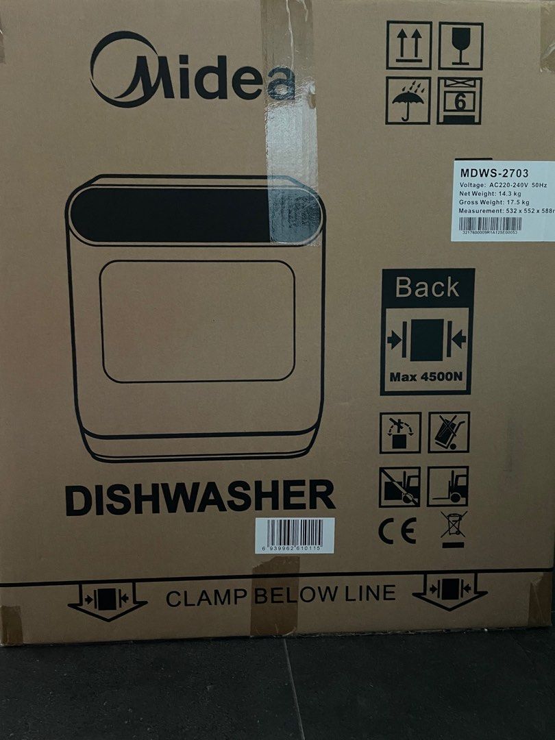 Midea Countertop Dishwasher, TV & Home Appliances, Kitchen Appliances